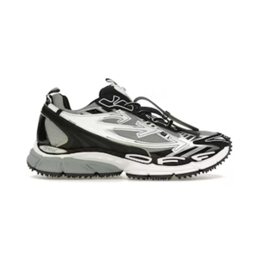 Off-White be Right gris y negra