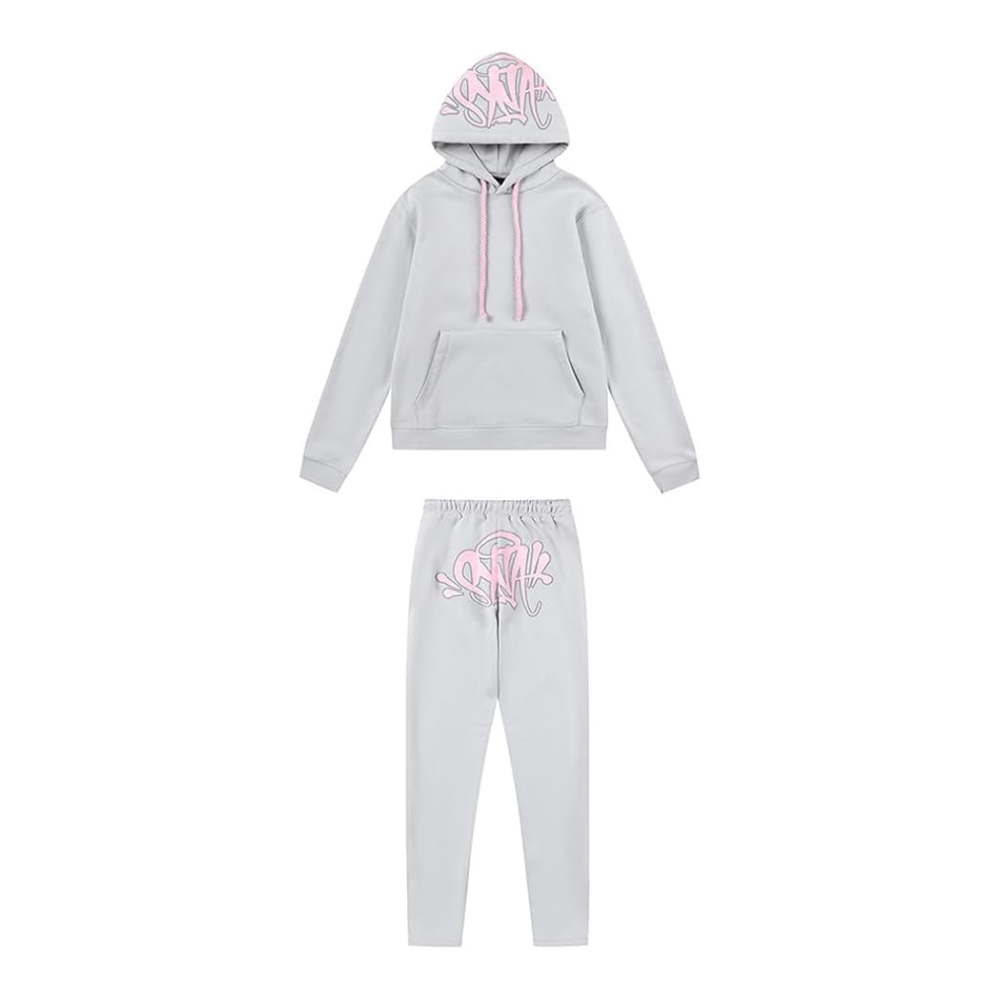 Syna conjunto gris y rosa